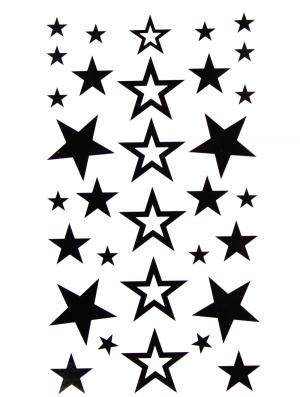 Black Stars Flash Tattoo